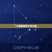 74年属虎的十年大运，74年属虎女未来十年大运