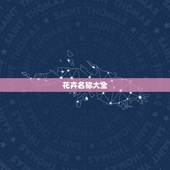 花卉名称大全，花草树木的名称大全，求~~