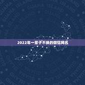 2022年一辈子不换的微信网名，适合长期不换的网名 值得用一辈子的网名