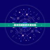 属龙和属蛇的夫妻结局，龙蛇婚配一世不穷