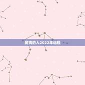 属狗的人2022年运程，属狗的人2022 下半年运程