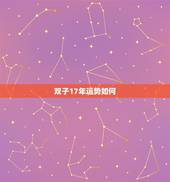 双子17年运势如何，双子座2017年运势