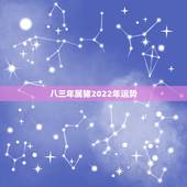 八三年属猪2022年运势，1983年属猪女2021年运势每月及运程
