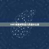 1991年属羊农历八月是什么命，1991年八月初4寅时什么命