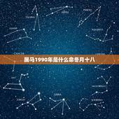 属马1990年是什么命冬月十八，1990年属马30岁运气