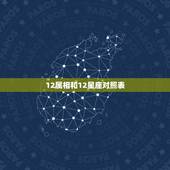 12属相和12星座对照表，十二星座与属相之间有没关系&amp;#8230;