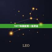 1977年属蛇男一生财运，1977年属蛇男一生命运如何