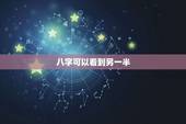 八字可以看到另一半，八字能看出一个人未来另一半的样子家庭吗？