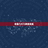 命重几斤几两查询表，诸葛亮称命书几斤几两对照表有哪些？