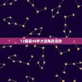 72属鼠48岁大运每月运势，72年属鼠女2021年的运程和每月运势