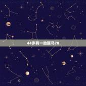 44岁有一劫属马78，属马的今年多大岁数
