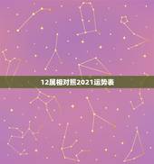 12属相对照2021运势表，2021年运势12生肖运势