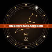 属相是按照立春还是春节来算属猴，属猴的分界线到底是立春还是春节