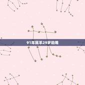 91年属羊29岁劫难，91年羊男在2022 年的运势