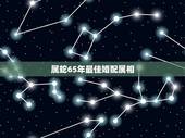 属蛇65年最佳婚配属相，蛇和什么生肖最配？属蛇的属相婚配表大全