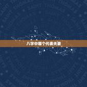 八字中哪个代表夫妻，八字如何看夫妻