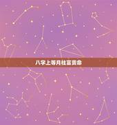 八字上等月柱富贵命，上等月柱有哪些