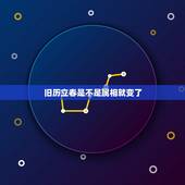 旧历立春是不是属相就变了，属相从立春算，那么有没有从立春开始的日历呢？