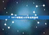 1977年属蛇人今年运势如何，属蛇1977年四十以后命
