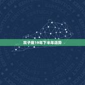 双子座19年下半年运势，请教下双子今年年底和明年的运势