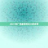2021年厂名最吉利红火的名字，2021年简单大气公司名字有哪些？