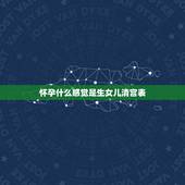 怀孕什么感觉是生女儿清宫表，生男生女清宫图怎么算