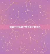 如果小三怀孕了生下来了怎么办，小三怀孕了原配该怎么办 小三怀孕了想生下