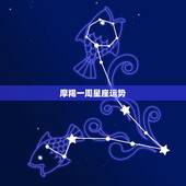摩羯一周星座运势，摩羯座下周一运势