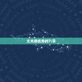 丈夫很优秀的八字，真正的男人八字