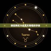 微信网名大全英文奇怪的字体，帮我设计个好看，自信又不自负的英文微信名，