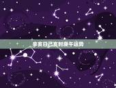 辛亥日己亥时庚午运势，1971年六月初二午时男午时近几天运势怎么样？