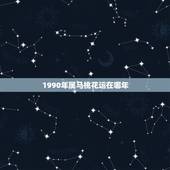1990年属马桃花运在哪年，我是90年出生的魔蝎座，请问2009年的什