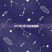 1971年1月1日出生属相，1971年1月1日 属相和什么属相配