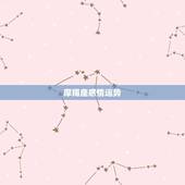 摩羯座感情运势，摩羯座的爱情运势