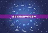最早能测出怀孕的验孕棒，验孕棒是不是只有早上准