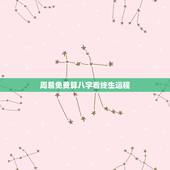 周易免费算八字看终生运程 周易大师分析运气