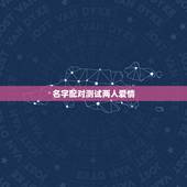 名字配对测试两人爱情，姓名爱情配对测试:谢有智和程彬