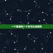 一个属相同一个月可以结婚吗，同属相，同岁数到底能不能结婚生肖人