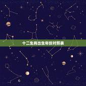 十二生肖出生年份对照表，十二生肖年份表2022 年