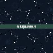 姓名星座缘分配对，姓名缘分配对指数