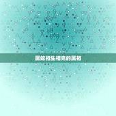 属蛇相生相克的属相，蛇年与什么生肖相冲