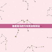看看属马的今年有没有财运，1990年属马的今年运气怎么样&amp;#8230;