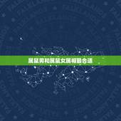 属鼠男和属鼠女属相最合适，属相婚配：男属马和女属鼠相配吗