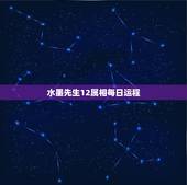水墨先生12属相每日运程，最新12生肖一周运势