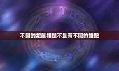 不同的龙属相是不是有不同的婚配，龙和什么属相相配吗
