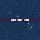 文昌贵人属鼠什么意思，天德贵人和月德贵人是什么意思