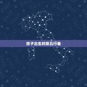 孩子出生时辰五行表，五行是指哪五行