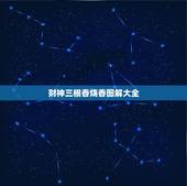 财神三根香烧香图解大全，给财神烧香，三根香中间一根烧了一半，两边烧完了