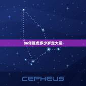 86年属虎多少岁走大运，86年属虎的幸运数字