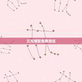 三元婚配免费测试，什么是四柱算命中三元合婚